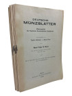 Deutsche Münzblätter
 13. Band (Neue Folge). 58.-59. Jahrgang 1938 - 1939. Nrn. 421 - 444. 404 S., 16 Tfn. Lose Lagen