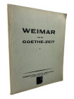 Ball, R., Berlin Auktion 3 vom 28.04.1930
 Weimar und die Goethe-Zeit. 653 Nrn., 4 Tfn., Schätzliste. Orig.-Broschur, Fehlstellen auf manchen Seiten,...