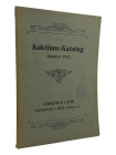 Cahn, A.E., Frankfurt a.M. Auktion 31 vom 24.10.1912
 Slg. Dietel. Sachsen, ernestinische Linie. 800 Nrn., 2 Tfn. Orig.-Broschur

Mit Bibliotheksst...