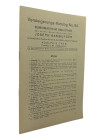 Cahn, A.E., Frankfurt a.M. Auktion 64 vom 15.04.1929
 Numismatische Bibliothek des verstorbenen Numismatikers Joseph Hamburger. 192 Nrn. Geheftet