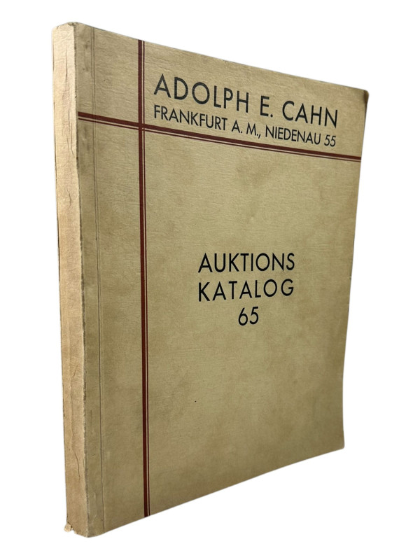 Cahn, A.E., Frankfurt a.M. Auktion 65 vom 15.10.1929
 Antike, Mittelalter, Neuz...