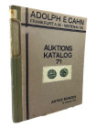 Cahn, A.E., Frankfurt a.M. Auktion 71 vom 14.10.1931
 Slg. Anhaltisches Münzkabinett Teil II. Antike Münzen. 1986 Nrn., 46 Tfn. Schätzpreisliste. Hal...