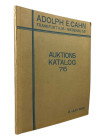 Cahn, A.E., Frankfurt a.M. Auktion 76 vom 02.06.1932
 Norddeutsche Sammlung. Italien, Schweiz, Personenmedaillen. 2265 Nrn., 12 Tfn. Schätzliste. Ori...
