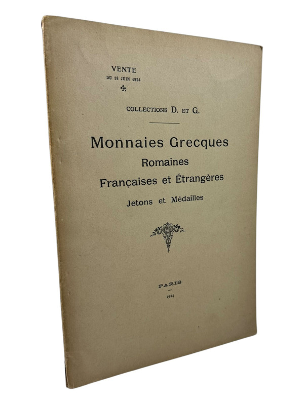 Feuardent, F., Paris Auktion vom 18.06.1924
 Collections D. et G.: Monnaies gre...
