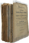Gebert, C.F., Nürnberg Konvolut von Auktionskatalogen
 Auktionen 7, 9, 10, 11, 13, 14, 17 - 51, 53, 55 und 56 aus den Jahren 1894 - 1920. Broschiert,...