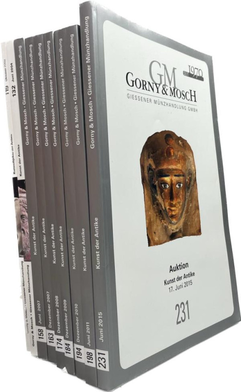 Gorny&Mosch, München Konvolut von Auktionskatalogen
 Auktionen 119, 132, 158, 1...