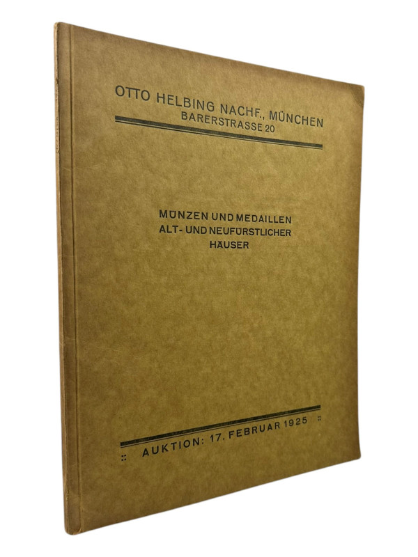 Helbing Nachf., O., München Auktion 47 vom 17.02.1925
 Bedeutende Serien Alt– u...