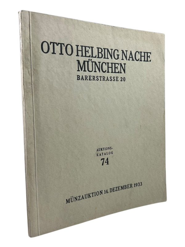 Helbing Nachf., O., München Auktion 74 vom 14.12.1933
 Fürstlich Fürstenbergisc...