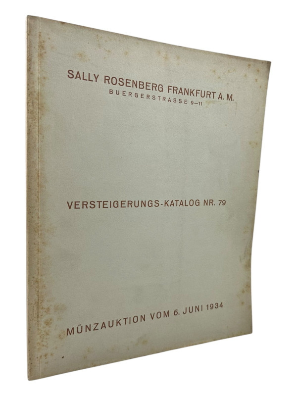 Rosenberg, S., Frankfurt Auktion 79 vom 06.06.1934
 I. Münzen und Medaillen ver...