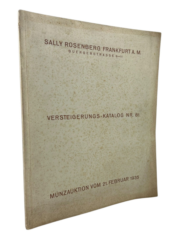 Rosenberg, S., Frankfurt Auktion 81 vom 21.02.1935
 I. Münzen und Medaillen ver...