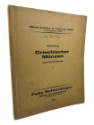 Schlessinger, F., Berlin Auktion 13 vom 04.02.1935
 Slg. Griechischer Münzen aus Museumsbesitz (Eremitage, Leningrad). 1655 Nrn., 59 Tfn und 2 histor...