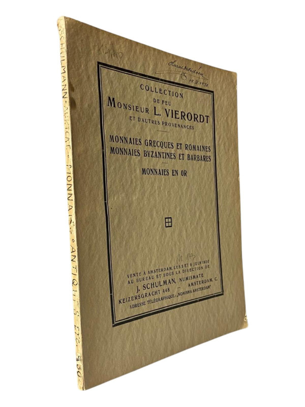 Schulman, J., Amsterdam Auktion vom 05.06.1930
 Catalogue de la Collection de F...