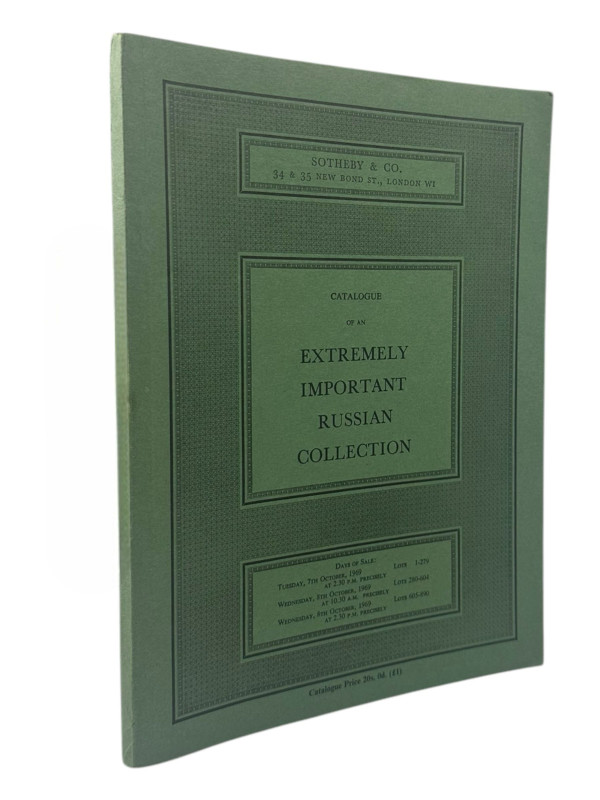 Sotheby & Co., London Auktion vom 07.10.1969
 Catalogue of an extremely importa...