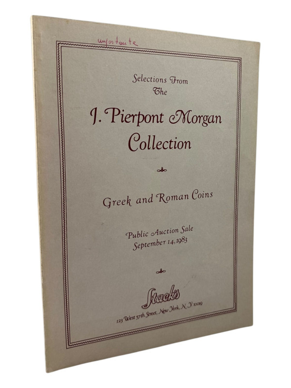 Stack´s, New York Auktion vom 14.09.1983
 Selections from the J. Pierpont Morga...