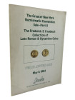 Stack´s, New York Auktion vom 05.05.1984
 The Frederick S. Knobloch collection of Late Roman & Byzantine coins. Nrn. 1201 - 1879 mit einigen Abb., 5 ...
