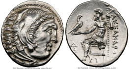 MACEDONIAN KINGDOM. Alexander III the Great (336-323 BC). AR drachm (19mm, 4.37 gm, 1h). NGC MS 5/5 - 3/5. Posthumous issue of Teos, ca. 310-301 BC. H...