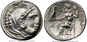 MACEDONIAN KINGDOM. Alexander III the Great (336-323 BC). AR drachm (18mm, 4.30 gm, 12h). NGC Choice AU 3/5 - 3/5. Posthumous issue, Teos, ca. 310-301...