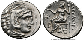 MACEDONIAN KINGDOM. Alexander III the Great (336-323 BC). AR drachm (19mm, 11h). NGC XF 4/5 - 3/5, brushed. Posthumous issue, Magnesia ad Maeandrum, c...