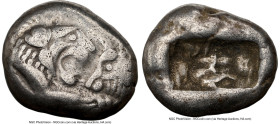 LYDIAN KINGDOM. Croesus or later (ca. after 561 BC). AR half-stater or siglos (15mm, 5.24 gm). NGC Choice Fine 4/5 - 4/5. Croeseid standard, Sardes. C...