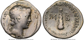 CAPPADOCIAN KINGDOM. Archelaus (36 BC-AD 17). AR drachm (18mm, 3.52 gm, 12h). NGC VG 5/5 - 3/5. Reduced Attic Standard, Eusebeia under Mount Argaeus, ...