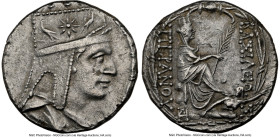 ARMENIAN KINGDOM. Tigranes II the Great (95-56 BC). AR tetradrachm (25mm, 15.66 gm, 12h). NGC Choice XF 5/5 - 3/5, flan flaw. Tigranocerta, ca. 80-68 ...