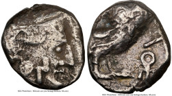 ARABIA FELIX. Sabaeans(?). Imitating Athens. Ca. 3rd-2nd centuries BC. AR unit (16mm, 3.91 gm, 7h). NGC Choice Fine 4/5 - 2/5, scratches. Head of Athe...