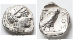 NEAR EAST or EGYPT. Ca. 5th-4th centuries BC. AR tetradrachm (27mm, 16.58 gm, 7h). Choice Fine. Head of Athena right, wearing crested Attic helmet orn...