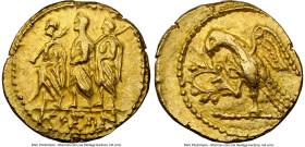 SCYTHIA. Geto-Dacians. Coson (ca. after 54 BC). AV stater (19mm, 8.35 gm, 12h). NGC XF 4/5 - 4/5. Sarmatia, Olbia. KOΣΩN, Roman consul (L. Junius Brut...