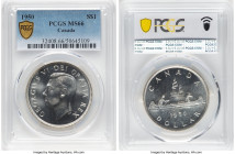 George VI Dollar 1950 MS66 PCGS, Royal Canadian mint, KM46. "Logs on Island" variety from heavy die polishing. HID09801242017 © 2024 Heritage Auctions...