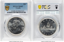 George VI Dollar 1950 MS65 PCGS, Royal Canadian mint, KM46. "Logs on Island" variety from heavy die polishing. HID09801242017 © 2024 Heritage Auctions...