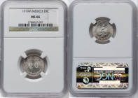 Estados Unidos 20 Centavos 1919-M MS66 NGC, Mexico City mint, KM436. One year type. HID09801242017 © 2024 Heritage Auctions | All Rights Reserved www....