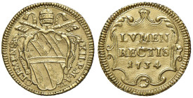 Clemente XII (1730-1740) Scudo d‚Äôoro 1734 A. V - Munt. 13 AU (g 3,09) R Campi abilmente riparati

BB