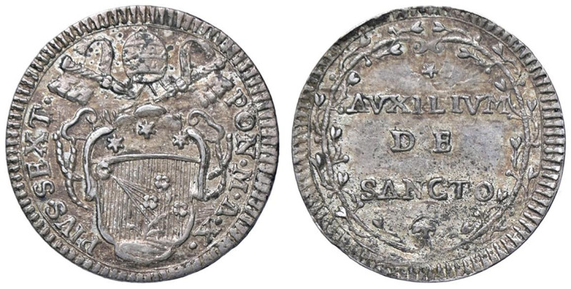 Pio VI (1775-1799) Grosso A. X - Munt. 55 AG (g 1,34)

SPL+/qFDC