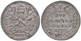 Pio VI (1775-1799) 2 Carlini 1795 A. XX - Nomisma 110 MI (g 5,39)

BB-SPL