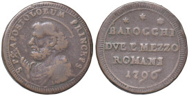 Pio VI (1775-1799) Sampietrino 1796 - Munt. 100 CU (g 17,58) Con cartellino da vecchia raccolta

qBB/BB