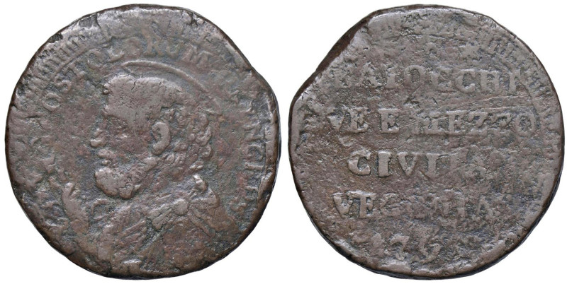 Pio VI (1775-1799) Civitavecchia - Sampietrino 1796 - Munt. 305 CU (g 13,16)

...