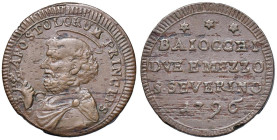 Pio VI (1775-1799) San Severino - Sampietrino 1796 - Munt. 406 CU (g 14,43) Piccole screpolature diffuse

BB+