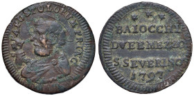 Pio VI (1775-1799) San Severino - Sampietrino 1797 ridotto - Munt. 408 CU (g 7,88) RR

MB+