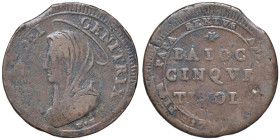 Pio VI (1775-1799) Tivoli - Madonnina 1797 - Munt. 423 CU (g 14,20)

MB