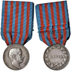 REGNO D'ITALIA. Vittorio Emanuele III (1900-1943) Medaglia 1912 commemorativa delle campagne militari in Libia - Opus L. Giorgi - Z coronata AG (g 15,...