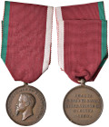 Vittorio Emanuele II (1849-1861) Medaglia-Decorazione 1860 Medaglia emessa dal senatore conte Massimo Cordero di Montezemolo luogotenente generale del...