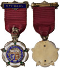 INGHILTERRA. Decorazione massonica 1931 Royal Masonic Benevolent Institution 1931 - Argento con punzoni e smalti - (g 26,05 - √ò 33 mm)

qSPL