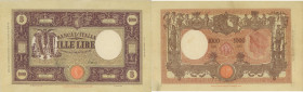 Banca d‚ÄôItalia 1000 Lire Grande "M" (Fascio) II¬∞ tipo del 12/12/1942 R5 028301 - Gig. BI 45A Piega a croce

BB