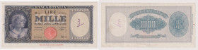 Banca d‚ÄôItalia 1000 Lire Italia (Testina) del 20/03/1947 - M48 005941. Scritta nell'ovale. Rif. Gig. BI 53A R

BB