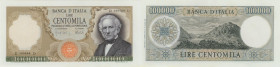 BANCA D‚ÄôITALIA - 100.000 Lire Manzoni 06/02/1974 D 169504 D - Gig. Bi 82C Piccole pieghe marginali

SPL