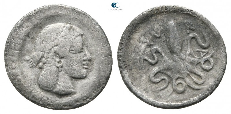 Sicily. Syracuse circa 460-450 BC. 
Litra AR

13mm., 0,70g.



very fine