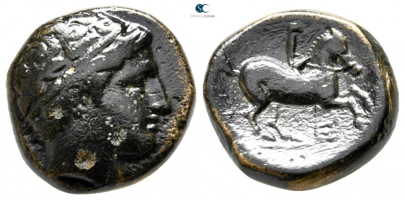Kings of Macedon. Uncertain mint in Macedon. Philip II. 359-336 BC. 
Bronze Æ
...