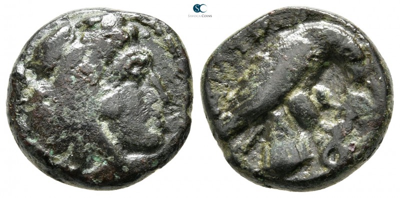 Kings of Macedon. Uncertain mint. Amyntas III 393-369 BC. 
Tetrachalkon Æ

16...