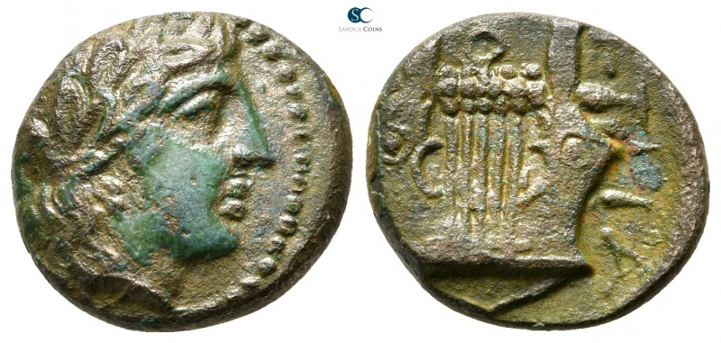 Macedon. Bottiaiai (Spartolos) circa 385-350 BC. 
Bronze Æ

15mm., 3,23g.

...