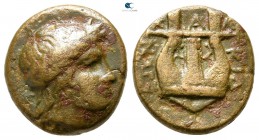 Macedon. Chalkidian League. Olynthos circa 430-348 BC. Bronze Æ